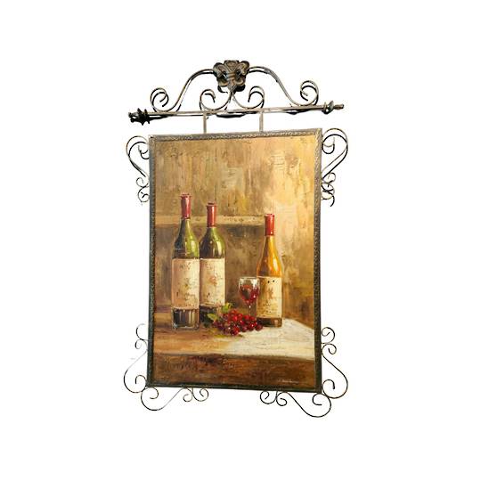 Handpainted Oil on Canvas - Wine bottles